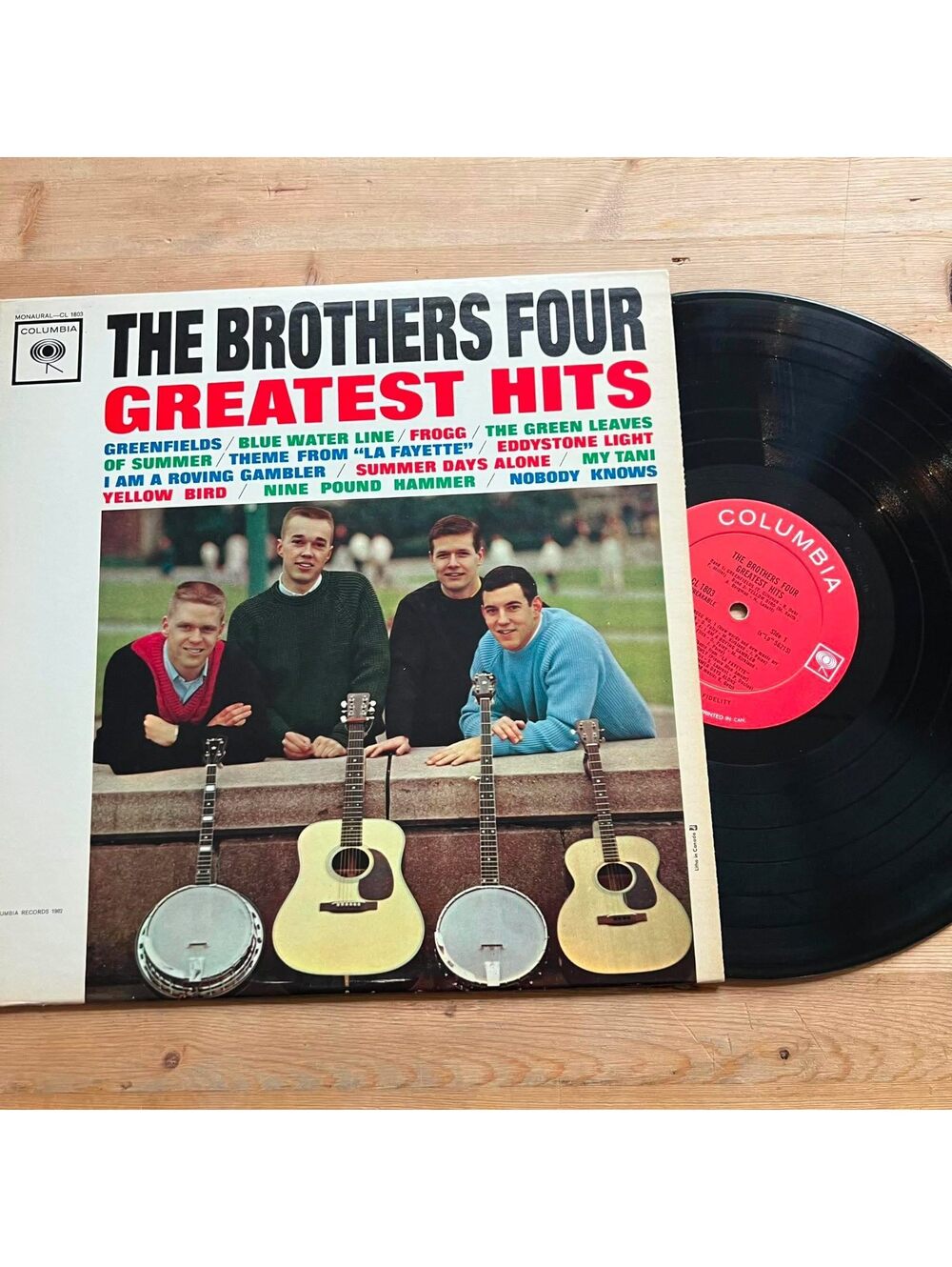 The Brothers Four - The Brothers Four Greatest Hits 33rpm VG+ VR22